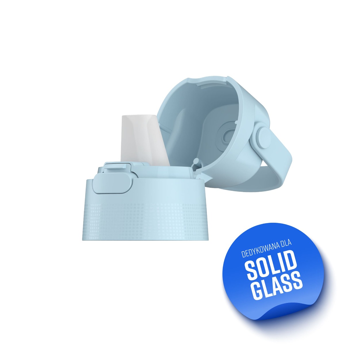 Zakrętka do butelki filtrującej Dafi SOLID GLASS Dove Blue