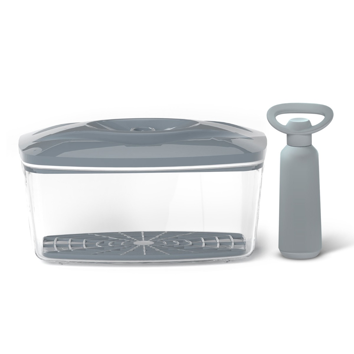 Pojemnik próżniowy na żywność SeeYoo 2,7 l stalowy + pompka