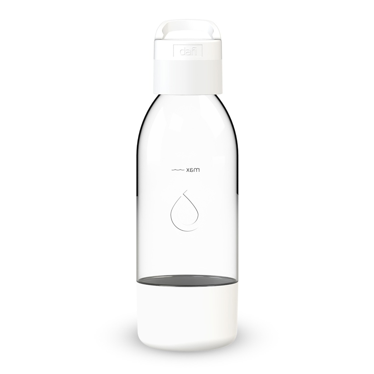 PushAir Butelka do Saturatora Dafi z Uchwytem 0,5 Biała