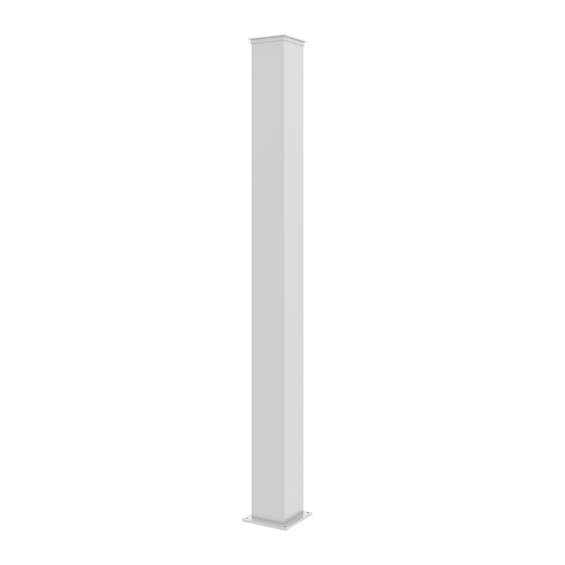 Słupek EIFEL 15x15 w aluminium W.190cm - Biały matowy