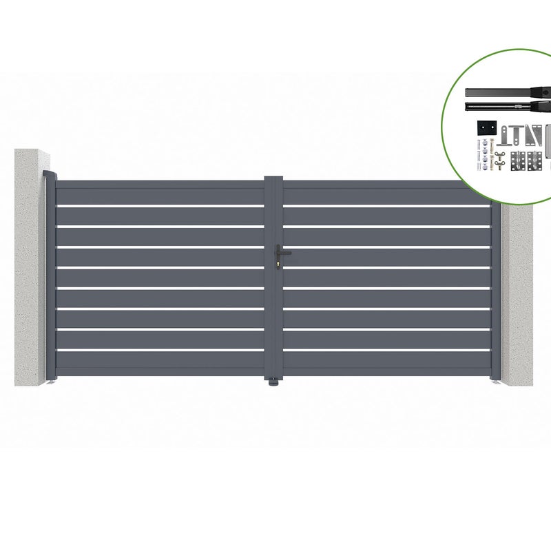 Brama skrzydłowa elektryczna 3m VOGEL 300B180 + napęd HICKER B200