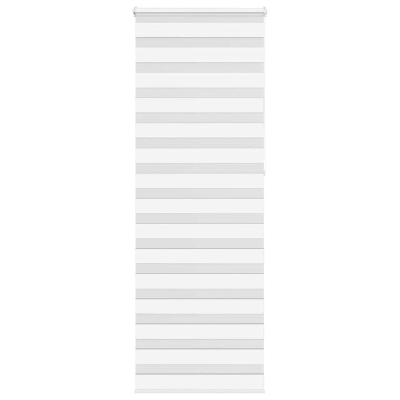 Roleta zebra, biała, szerokość tkaniny 85,9 cm, poliester vidaXL
