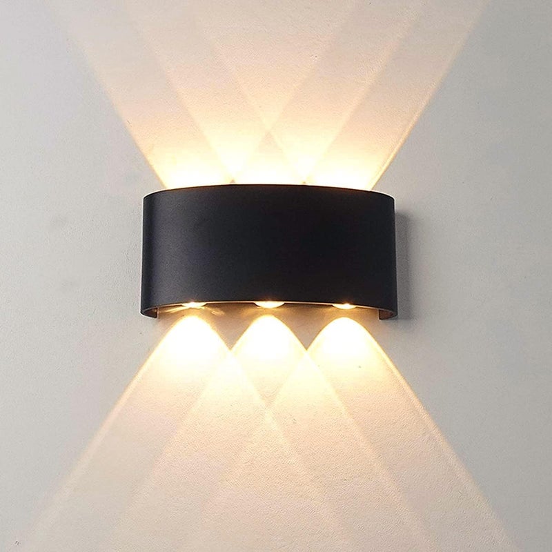 Kinkiet wewnętrzny LED 6 W, nowoczesny kinkiet, wodoodporny aluminiowy kinkiet zewnętrzny IP65, lampa punktowa High Bay