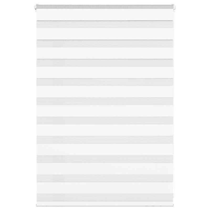 Roleta zebra, biała, szerokość tkaniny 105,9cm, poliester vidaXL