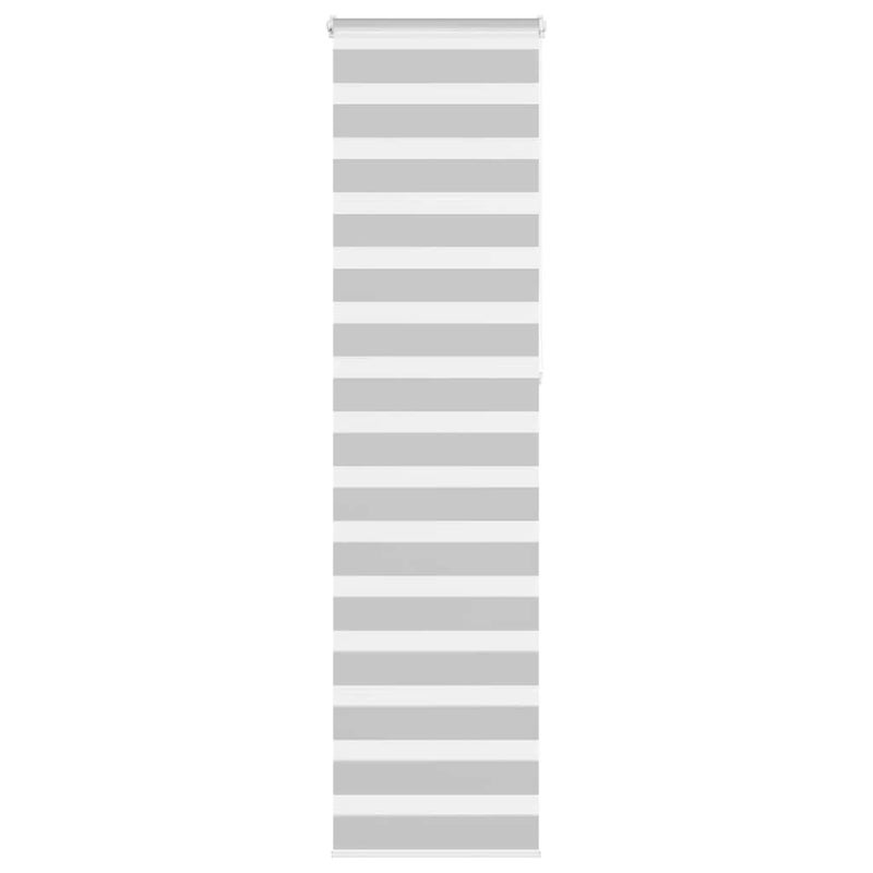 Roleta zebra, jasnoszara, szerokość tkaniny 60,9 cm, poliester vidaXL