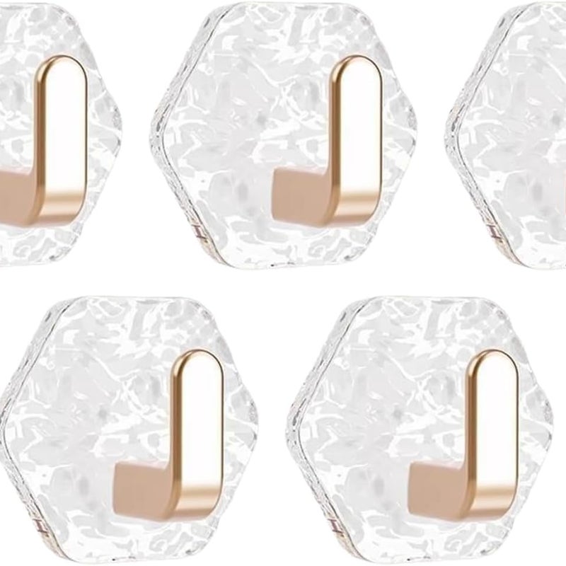 5-częściowy samoprzylepny wieszak ścienny, uchwyt na ręczniki łazienkowe, wodoodporny wieszak kuchenny ze stali nierdzewnej, samoprzylepny haczyk (ró