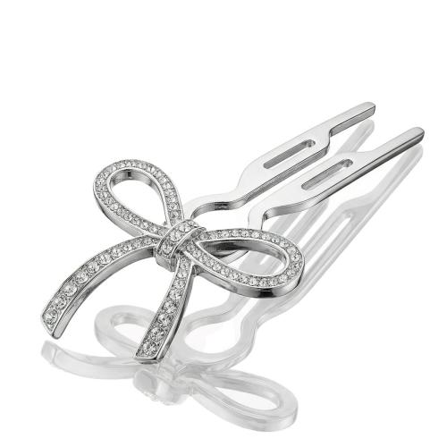 Fiona Franchimon Nº1 Hairpin Steel Crystals By Swarovski Spinka do włosów 1 szt Odcień White Gold Finish