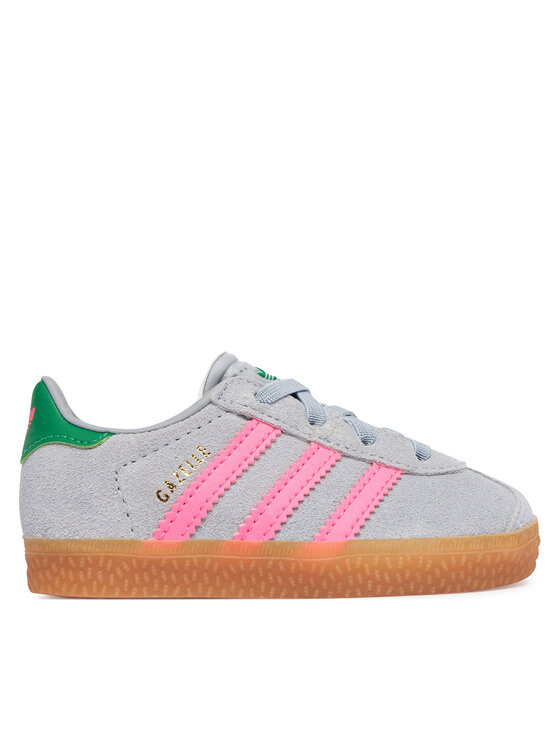 adidas Sneakersy Gazelle Comfort Closure Elastic Laces IH6477 Szary