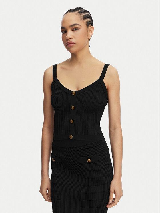 Guess Top W5YR10 Z0130 Czarny Regular Fit