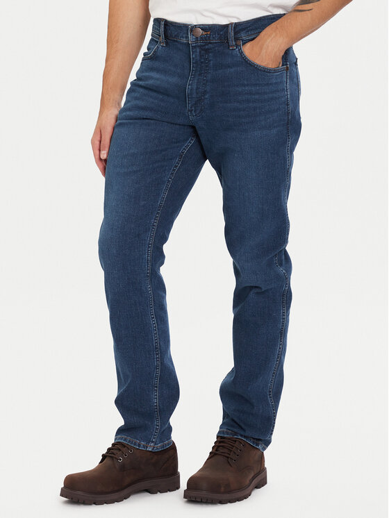 Wrangler Jeansy Greensboro 112371010 Niebieski Straight Fit