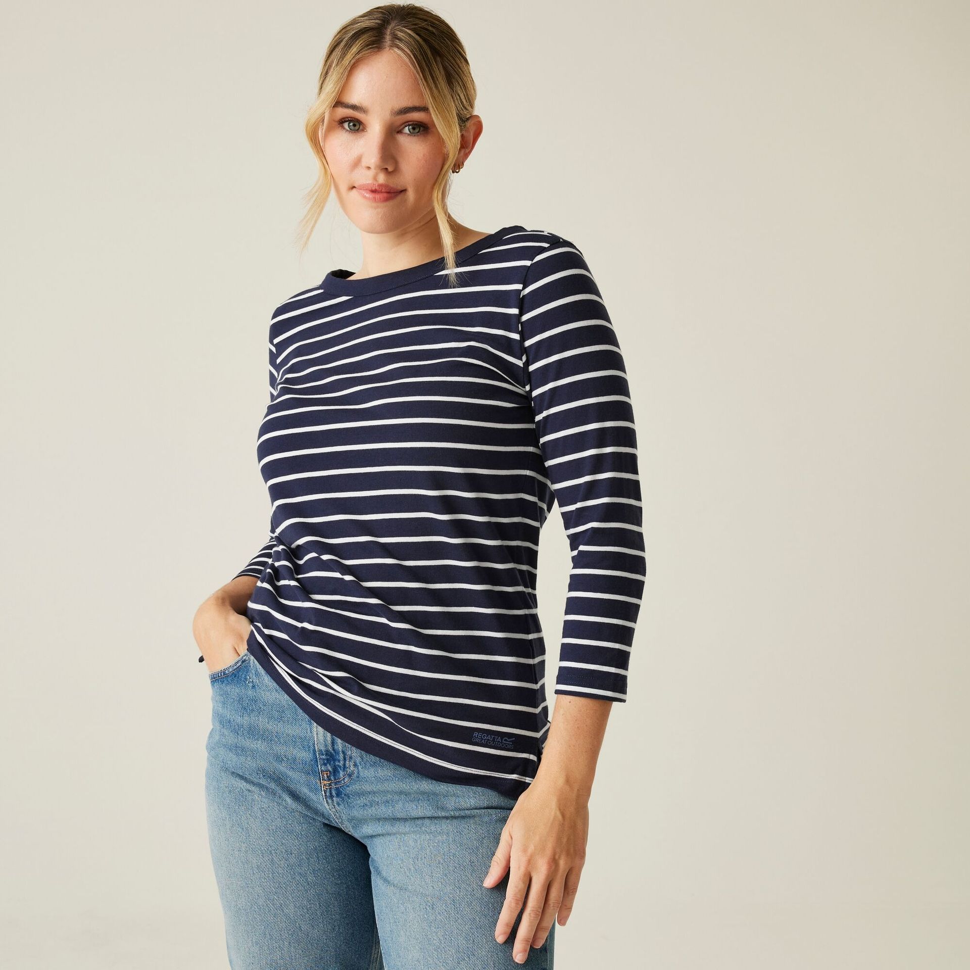 Regatta Bluzka damska z rękawem 3/4 Bayletta II Niebieski, Rozmiar: 40