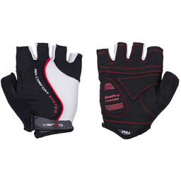 Rękawiczki rowerowe Verso SB-01-7022-E czarno-biało-czerwone