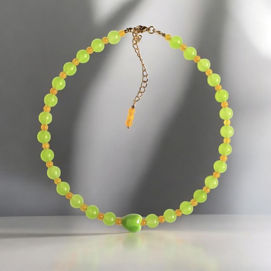Choker : summer collection : lime & lemon