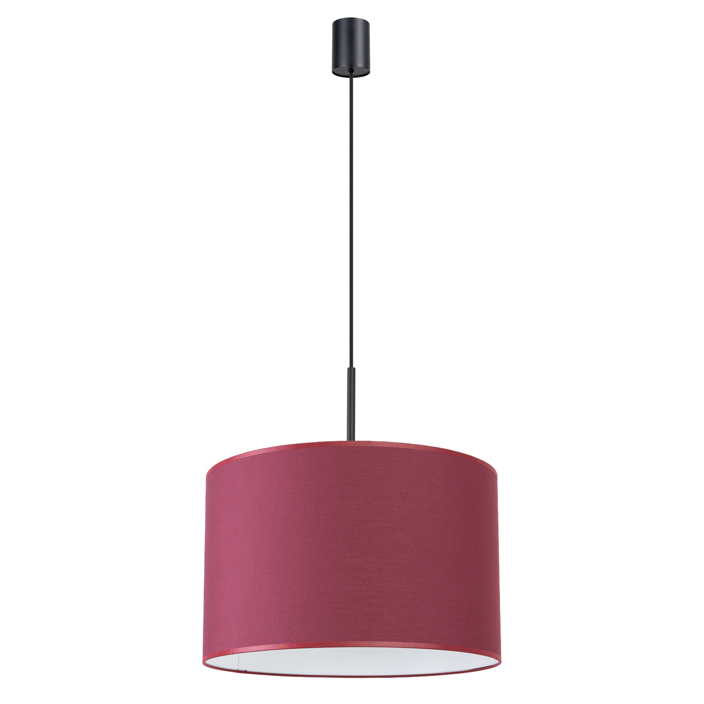 Lampa wisząca NEVIA E27 - burgund/czarny