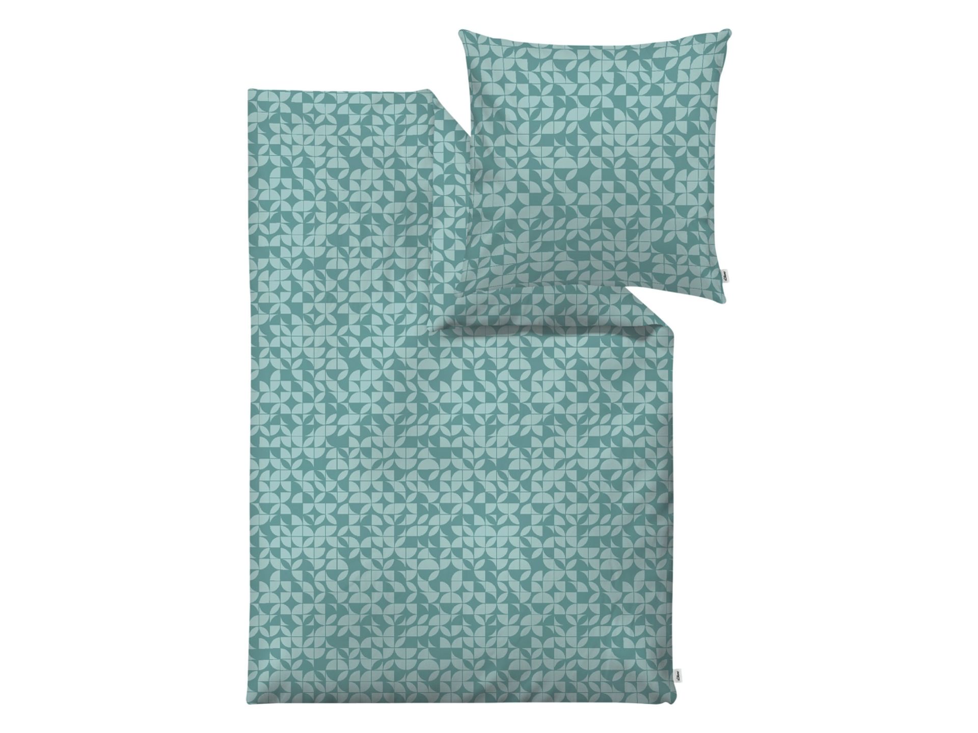 s.Oliver Pościel z makosatyny, 140 x 200 cm (Turkusowy)