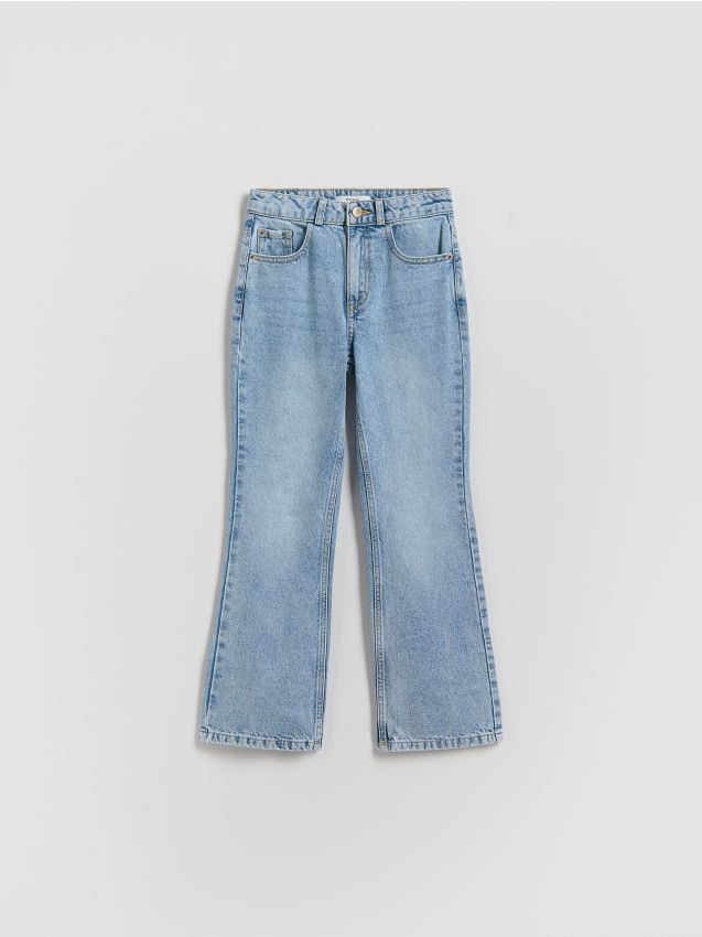 Reserved - Jeansy bootcut - niebieski