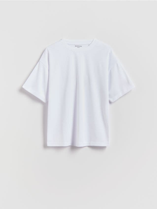 Reserved - Sportowy t-shirt - biały