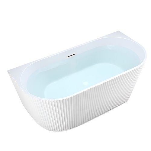 Wanna wolnostojąca przyścienna korek biały 170 cm Carlo Led Hydrosan