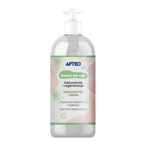Apteo Krem do rąk Odżywienie i Regeneracja Makadamia i Aloes, 300 ml