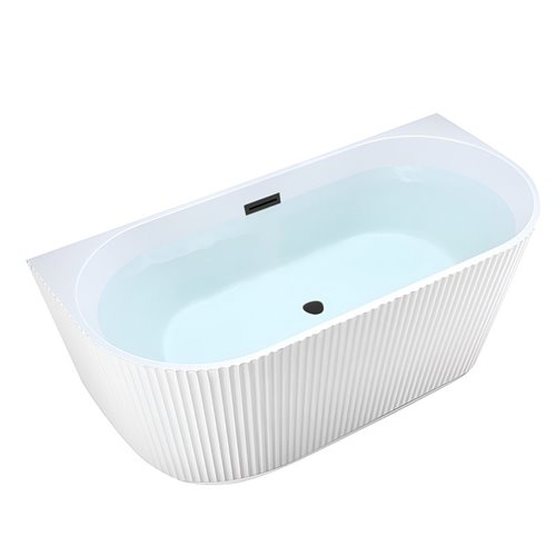 Wanna wolnostojąca przyścienna korek czarny 170 cm Carlo Led Hydrosan