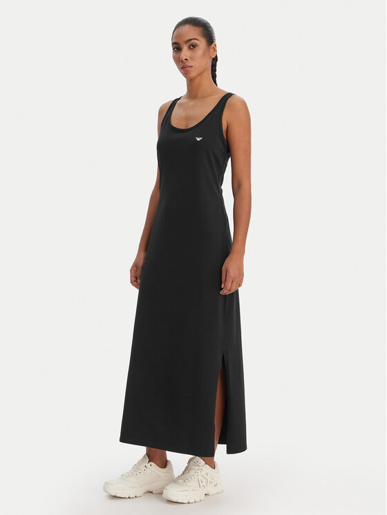 Emporio Armani Underwear Sukienka codzienna EW000494 AF19023 UC001 Czarny Regular Fit