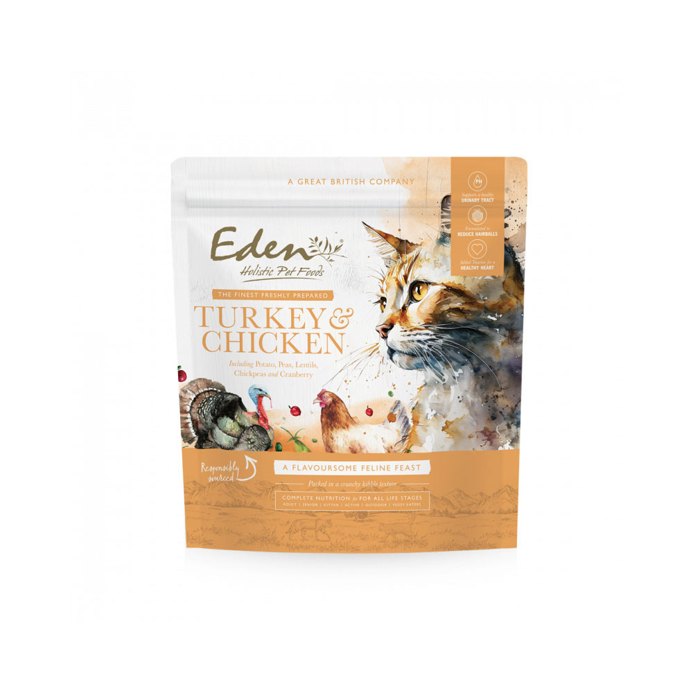 EDEN Indyk i Kurczak - sucha karma dla kota - 1,5kg