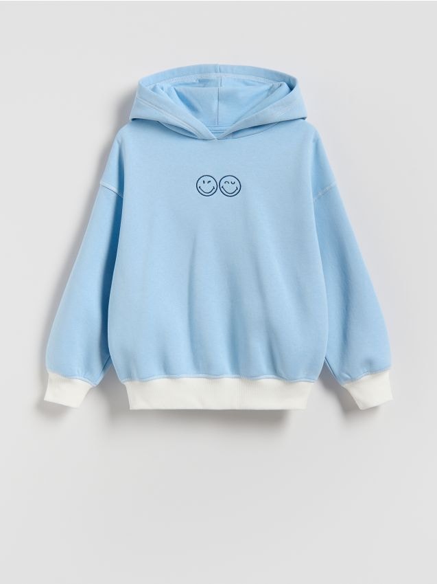 Reserved - Bluza SmileyWorld® - jasnoniebieski