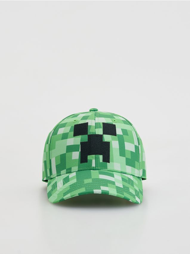 Reserved - Czapka z daszkiem Minecraft - zielony