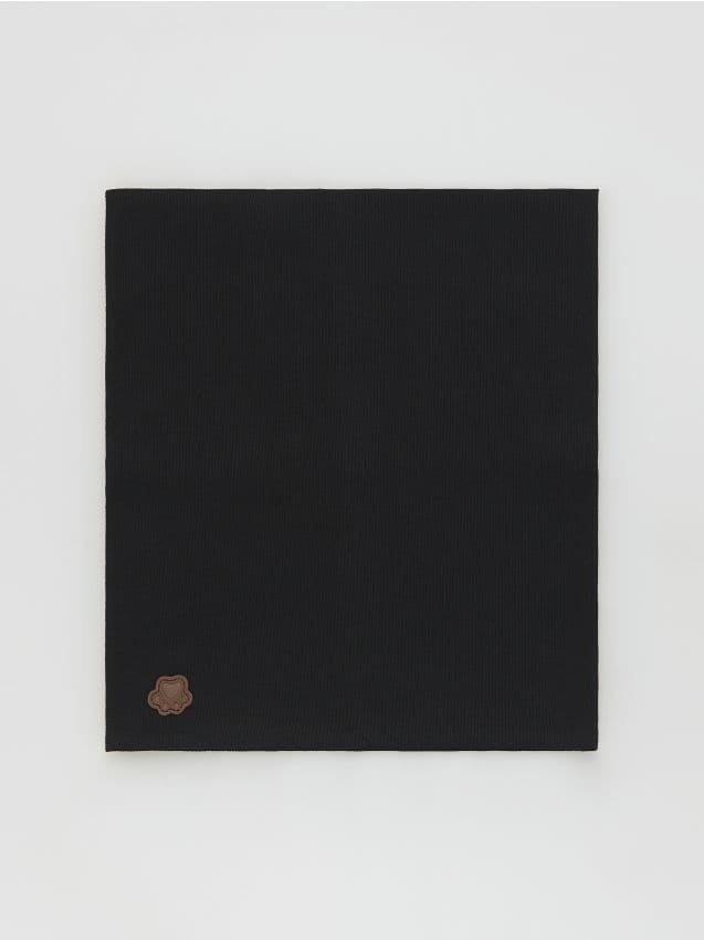 Reserved - Bawełniany komin - czarny