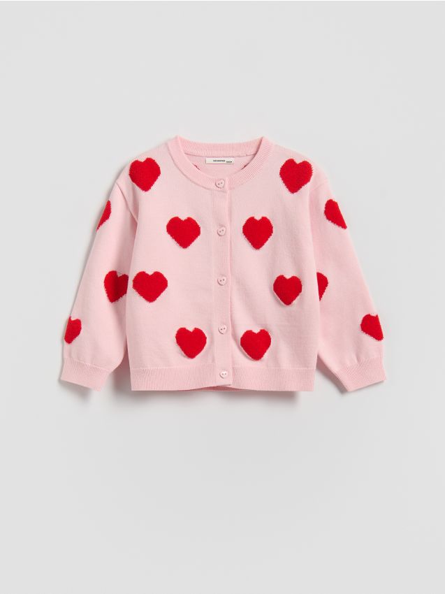 Reserved - Kardigan z dodatkiem wiskozy - wielobarwny