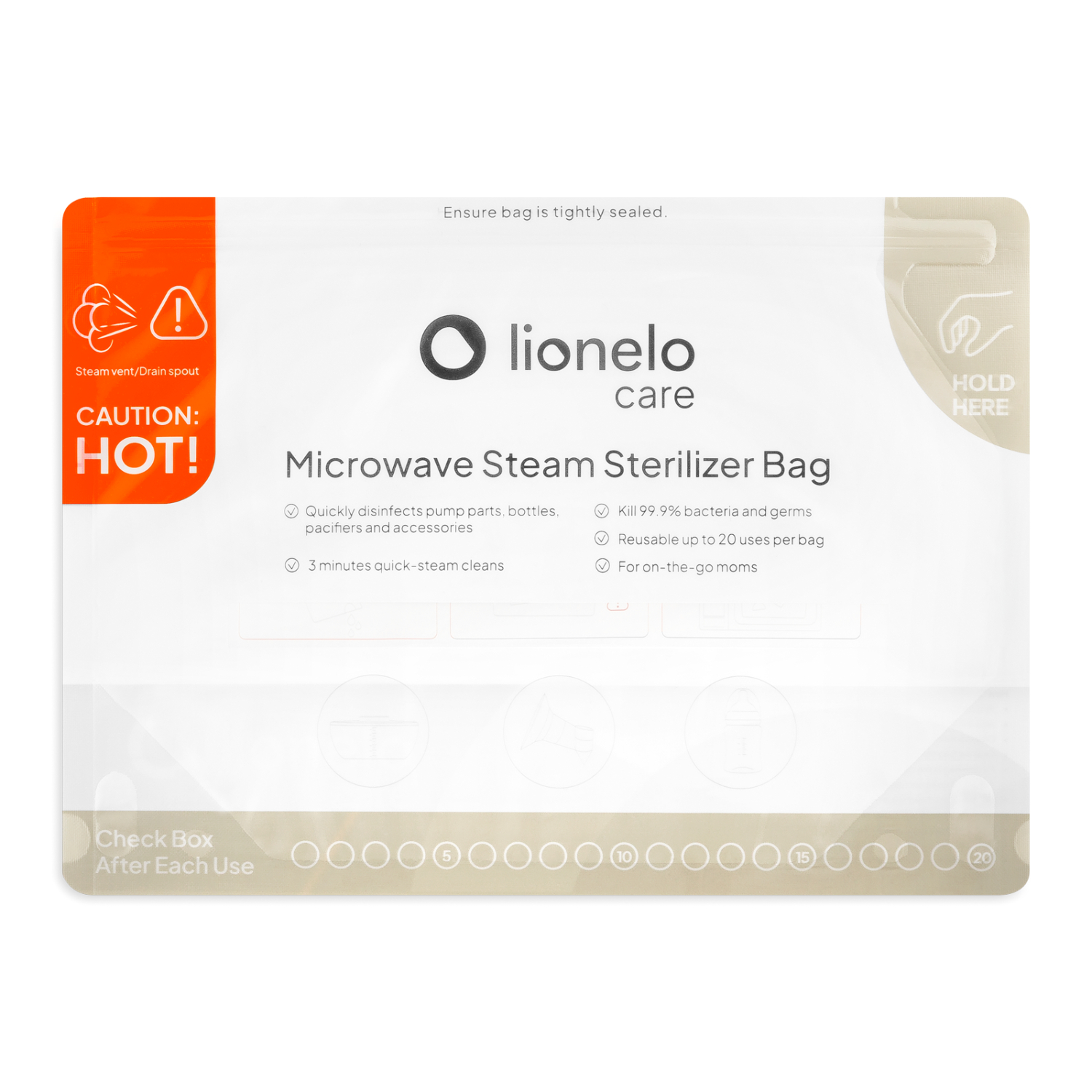 Lionelo Thermbag, woreczki do sterylizacji, 16 sztuk