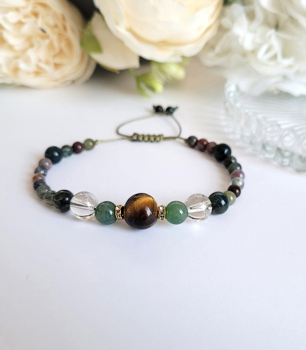 BLIŹNIĘTA- Bransoletka zodiakalna regulowana