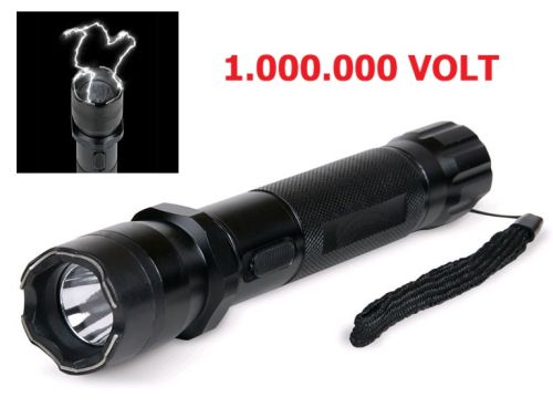 Latarka Paralizator Obronny Ochronny ORTHTELL 1.000.000 VOLT, Szoker w Latarce, Zasięg LED 300m.