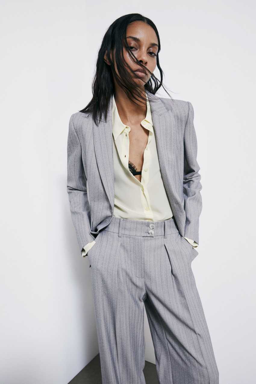 Koszula z jedwabnej krepy regular fit