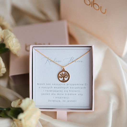 Naszyjnik rodzinne drzewo życia