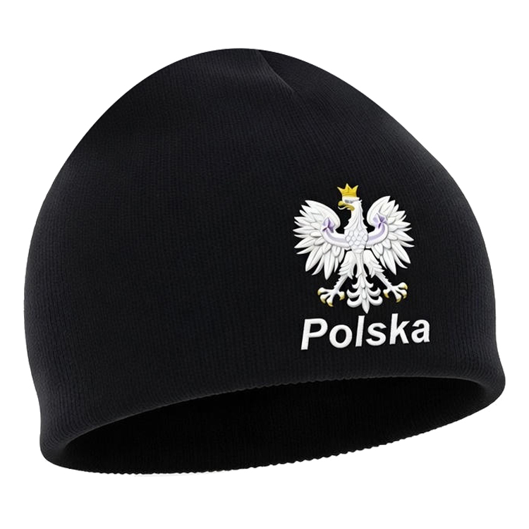 Czapka Zimowa Kibica z godłem Patriotyczna Polska One-Size