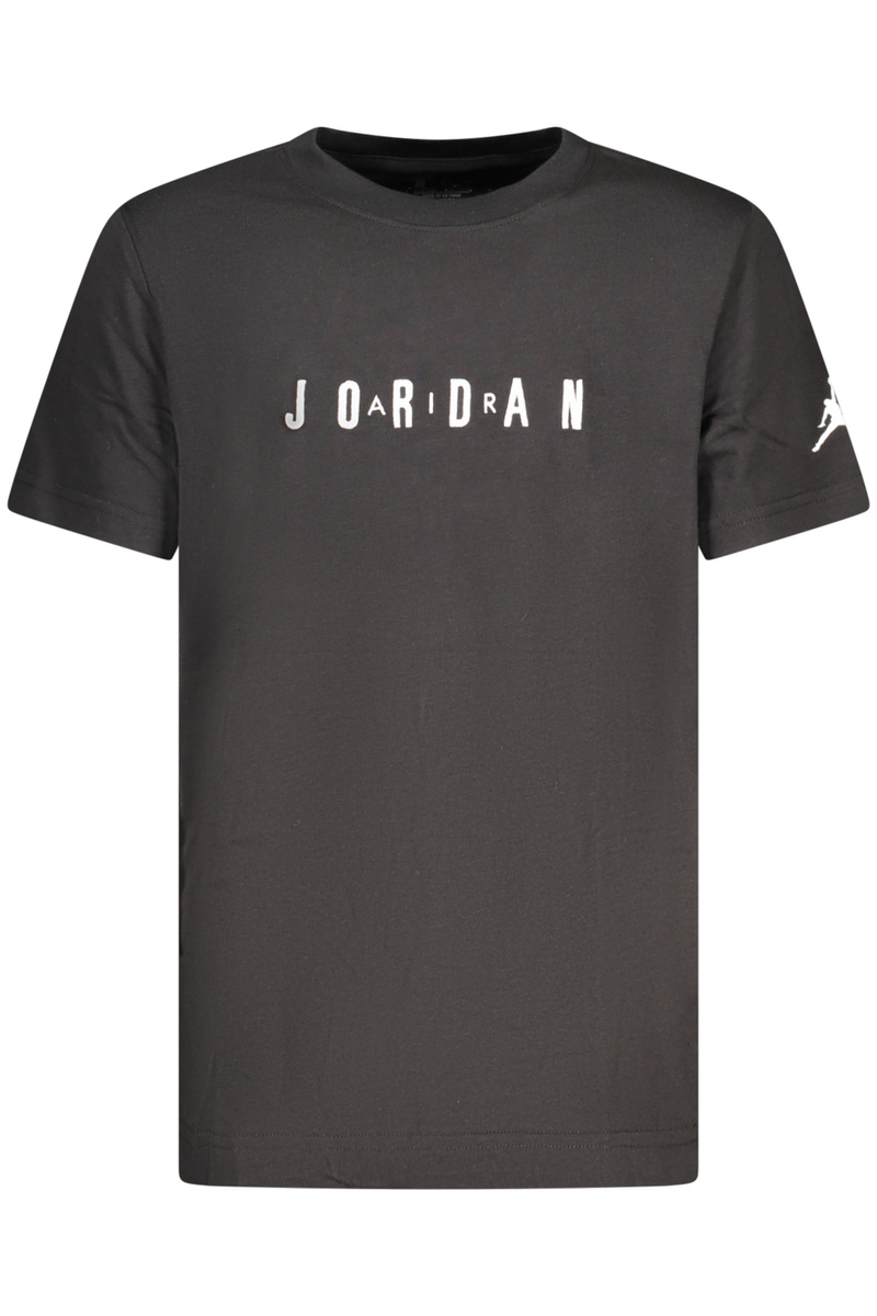 KOSZULKA JORDAN Z KRÓTKIM RĘKAWEM DLA DZIECI, CZARNA