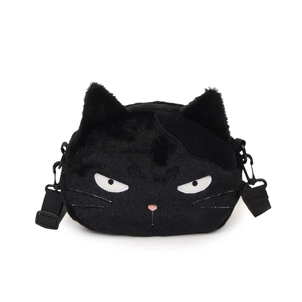 TEMU Urocza pluszowa torebka z kreskówkowym kotem, przytulna zimowa torba na ramię, urocza mini torba crossbody w stylu Y2K idealna na codzienne