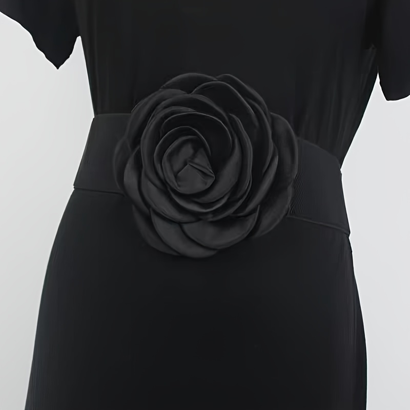 TEMU Elastyczny Pasek Damski do Garnituru - Elastyczny Pas do Sukienek, Bluz i Spódnic, Pasek Codzienny i Wieczorowy - Rozmiar (Nie Rozmiar) - Bez