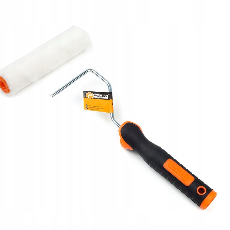 Polax Wałek malarski VELOURS (zapas) 10cm 15mm (2szt.) + Rączka do wałka 6x100mm