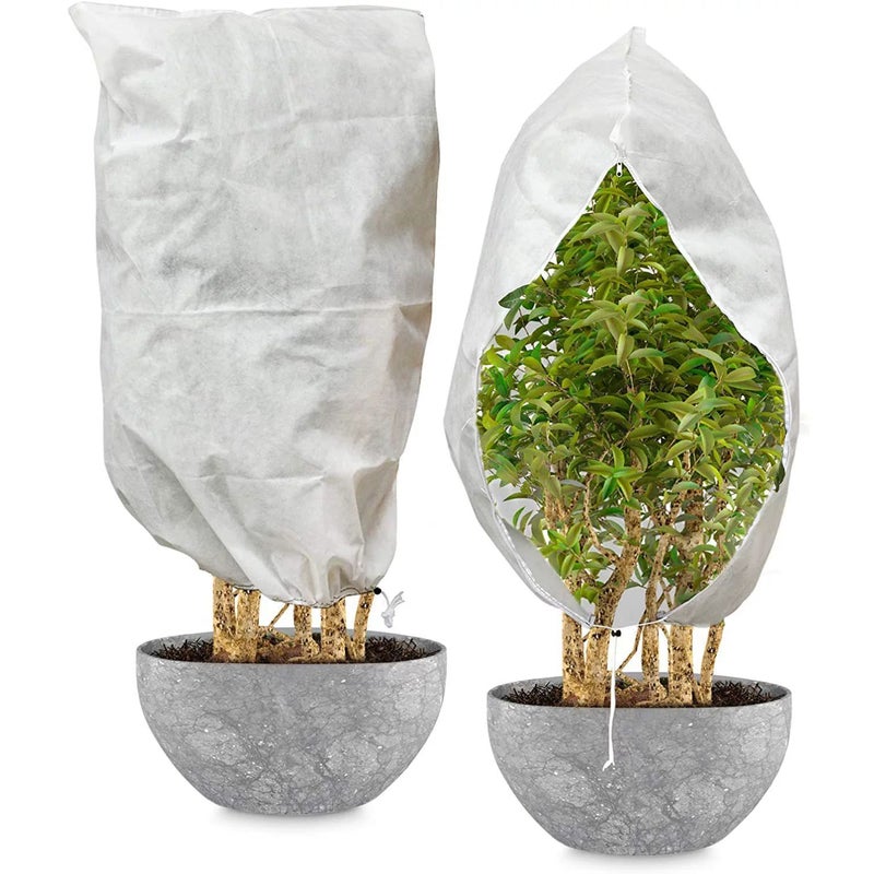 Biała osłona na rośliny, 200 cm x 240 cm, z zamkiem błyskawicznym i ściągaczem, jednoczęściowa, regulowana i wielokrotnego użytku, idealna do...