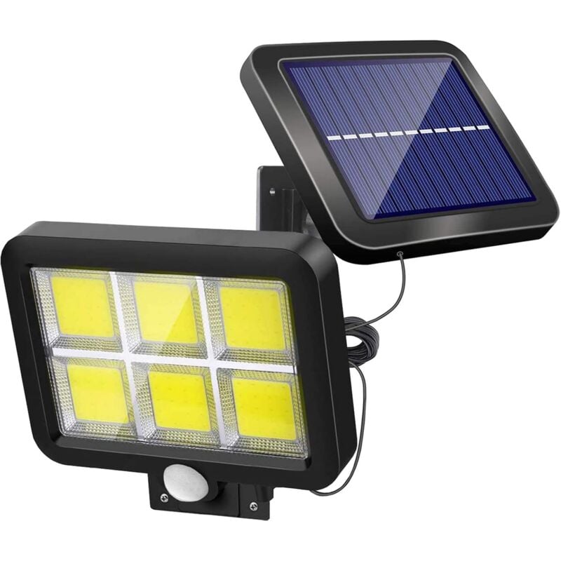 Wysokiej jakości zewnętrzna lampa solarna z czujnikiem ruchu, wodoodporna, biała lampa solarna