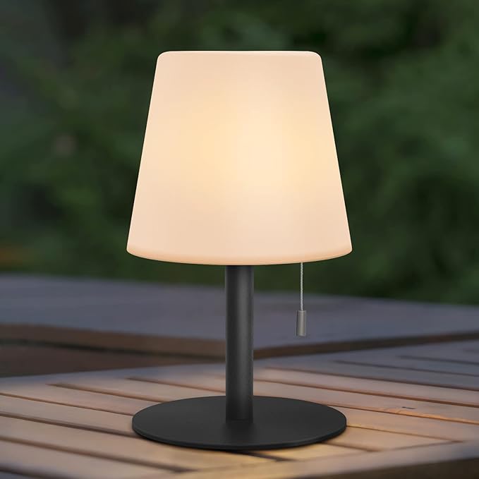 Lampa stołowa do użytku na zewnątrz, bez ciepłego światła, ściemnialna, akumulatorowa, wodoodporna IP44, idealna do dekoracji domu, ogrodu lub