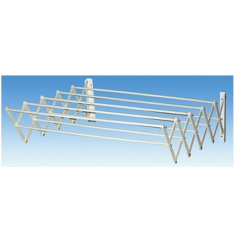 Suszarka ścienna składana w kształcie harmonijki - do suszenia mokrych ubrań i ręczników - 60 cm - 5 drążków