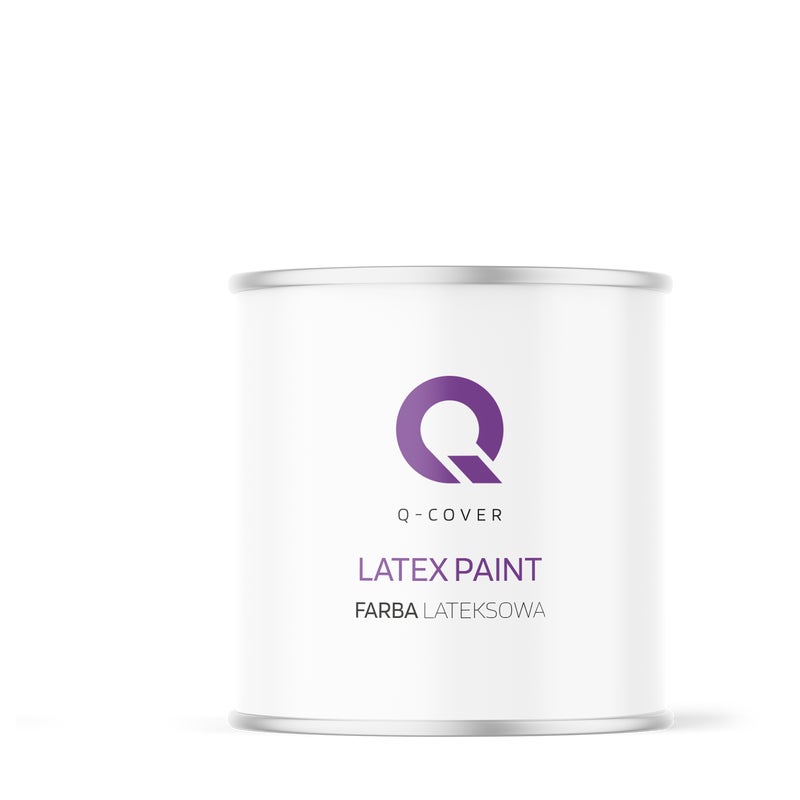 Q-Cover Farba Lateksowa Do Ścian i Sufitów  Super Biała Głęboki Mat 2L