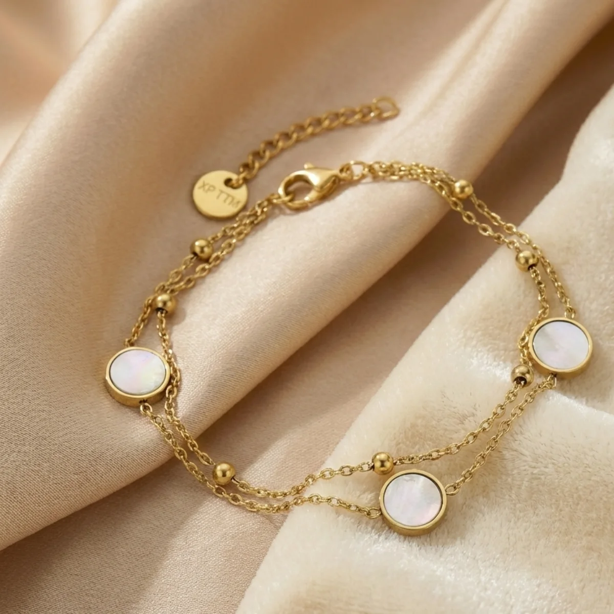 Bransoletka PEARL GLOW - DOUBLE LAYER