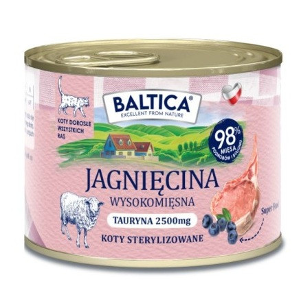 BALTICA Smaki regionów Jagnięcina - mokra karma dla kota - 185g