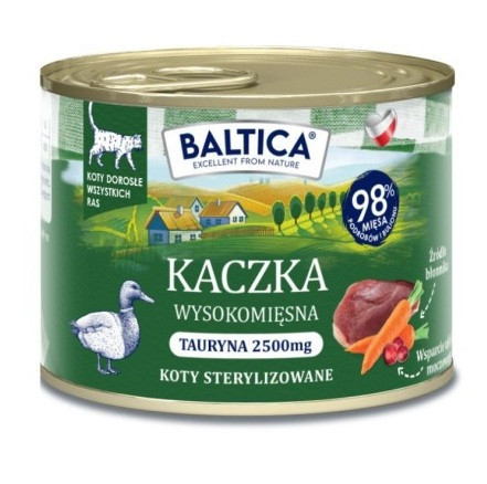 BALTICA Smaki regionów Kaczka - mokra karma dla kota - 185g