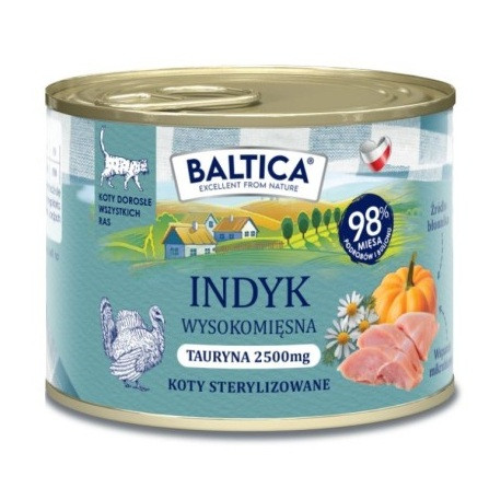 BALTICA Smaki regionów Indyk - mokra karma dla kota - 185g