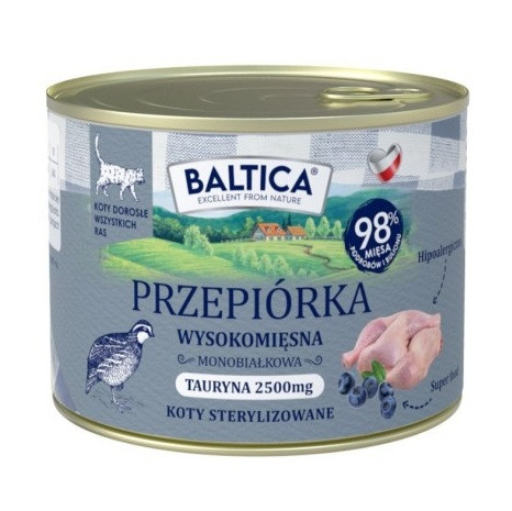 BALTICA Smaki regionów Przepiórka - mokra karma dla kota - 185g